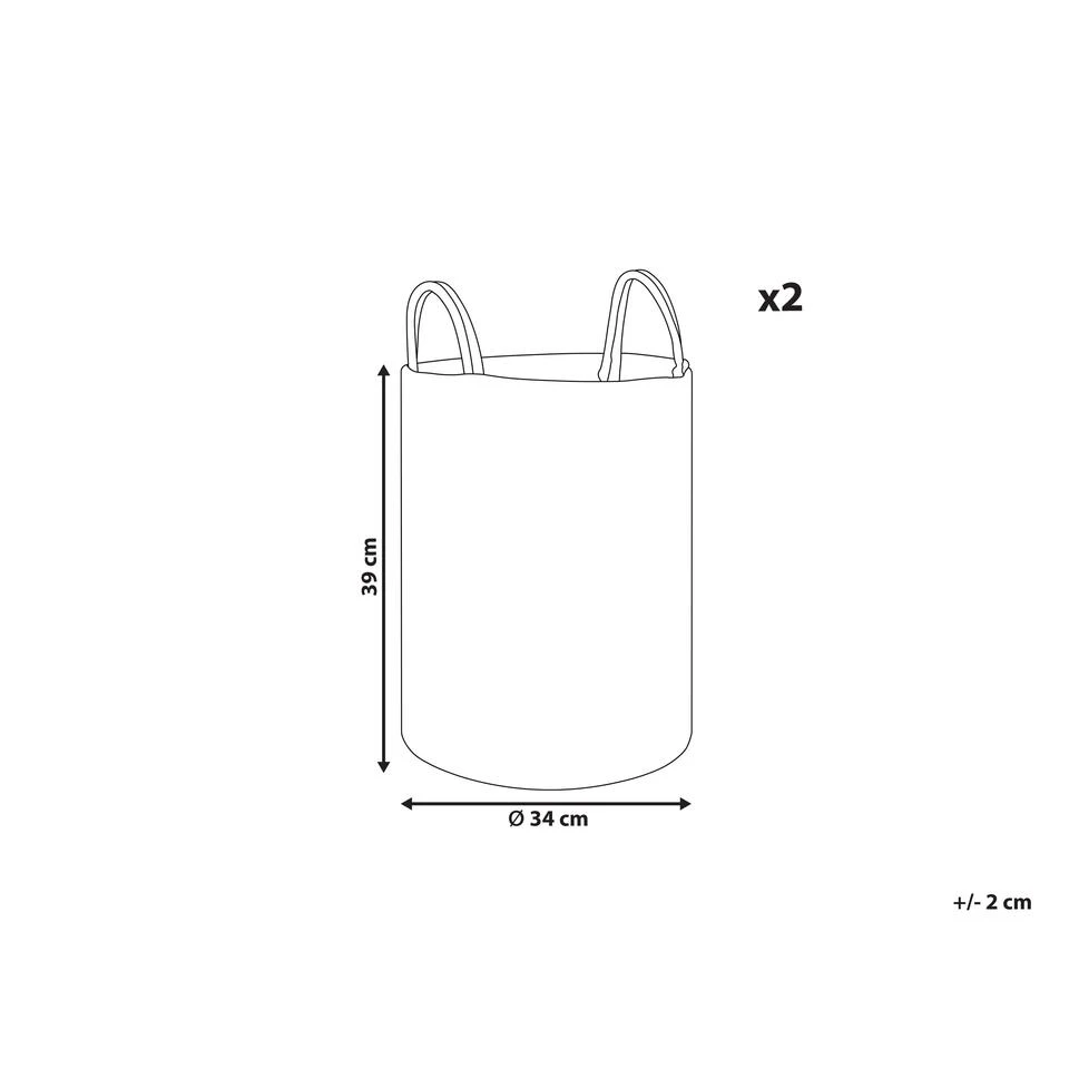Beliani Mand SARYK - Zwart Katoen 5 Beliani Mand SARYK - Zwart Katoen - Afbeelding 3