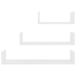 VidaXL Wandschappen 3 St Bewerkt Hout Wit -Opslag Meubelwinkel 344e0a3f26304cafa6a3b299baa52f6f