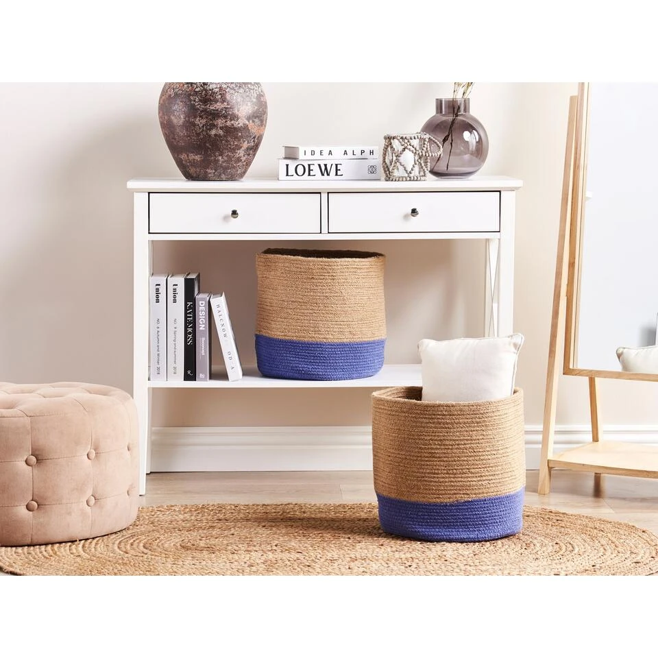 Beliani Mand BULANIK - Beige Jute 4 Beliani Mand BULANIK - Beige Jute - Afbeelding 2