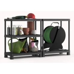 Keter Tribac Opbergrek - 5 Planken - 90x45x182cm - Zwart -Opslag Meubelwinkel 452a1928faf746eb9d0c35b1898e33d6