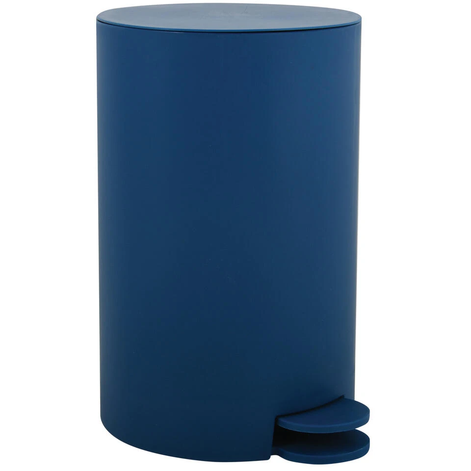 MSV Kleine Badkamer/toilet Pedaalemmer - Marine Blauw - 3L - 15 X 27cm 6 MSV Kleine Badkamer/toilet Pedaalemmer - Marine Blauw - 3L - 15 X 27cm - Afbeelding 4