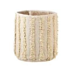 Beliani Mand KAKKI - Beige Katoen -Opslag Meubelwinkel 494159d59b054857a7697536b5bab88b