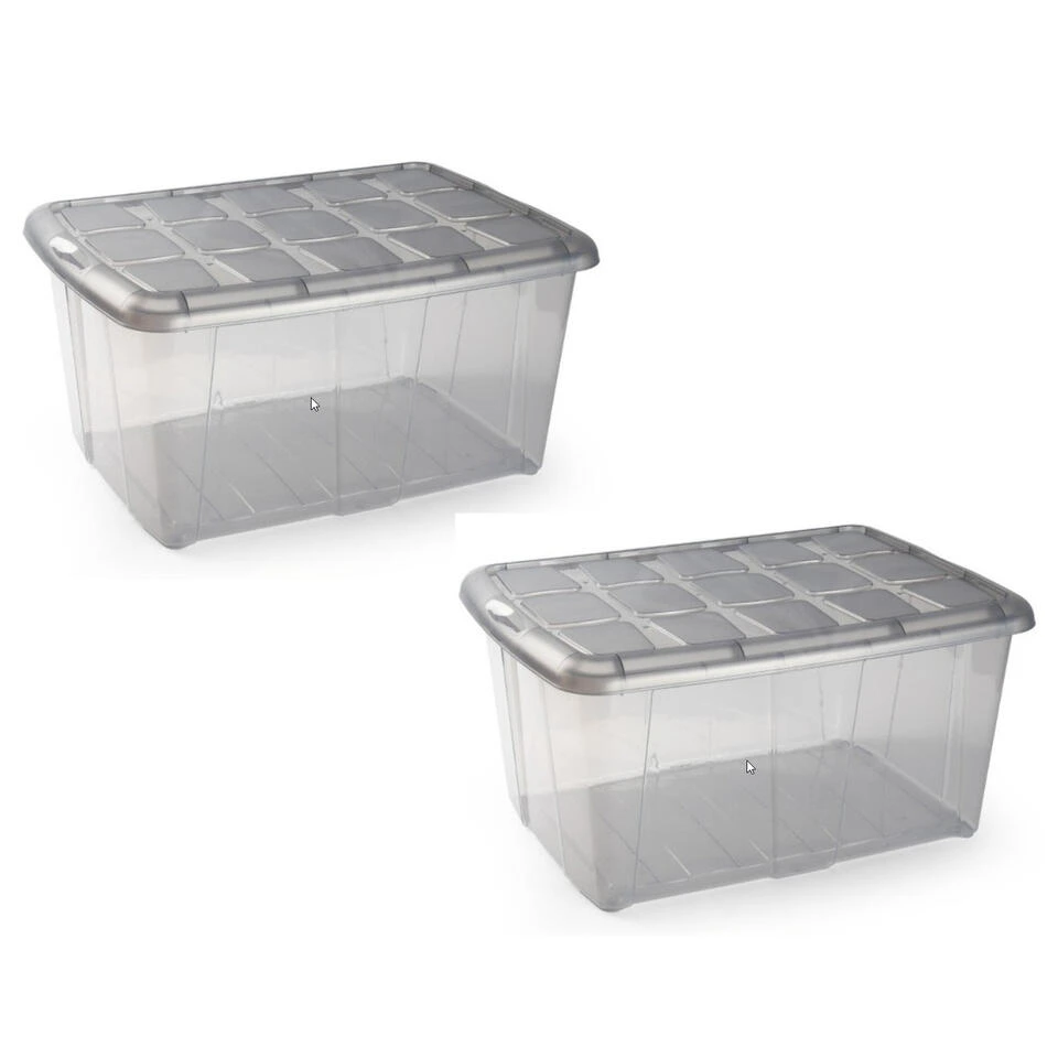 Forte Plastics Organizer - Met Deksel - 60 L - 63 Cm 4 Forte Plastics Organizer - Met Deksel - 60 L - 63 Cm - Afbeelding 2