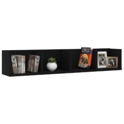 VidaXL Cd-wandschap 100x18x18 Cm Spaanplaat Zwart -Opslag Meubelwinkel 5206fdbbbc7b43e09acfb435b63c2b38