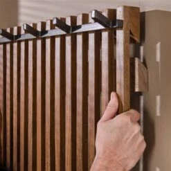 Hoyz - Kapstokrek Tweak - 14 Haken - Mangohout - Zandkleur -Opslag Meubelwinkel 5700ee96889a43008aa95e0ddf90c332