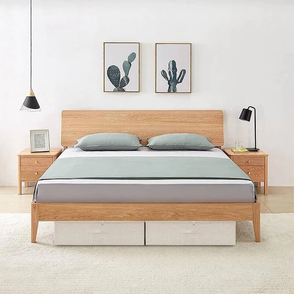 VidaXL Opbergboxen 2 St 70x40x18 Cm Stof Crèmekleurig 4 VidaXL Opbergboxen 2 St 70x40x18 Cm Stof Crèmekleurig - Afbeelding 2