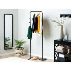 Beliani Kledingstandaard BENTON - Zwart Staal -Opslag Meubelwinkel 6636db0bea2a4b2e8f2895cd5ab2704a