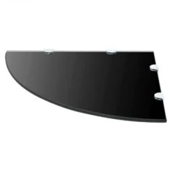 VidaXL Hoekschap Met Chromen Dragers Zwart 45x45 Cm Glas -Opslag Meubelwinkel 66c0344043164d6fb81eeb6baf379c87