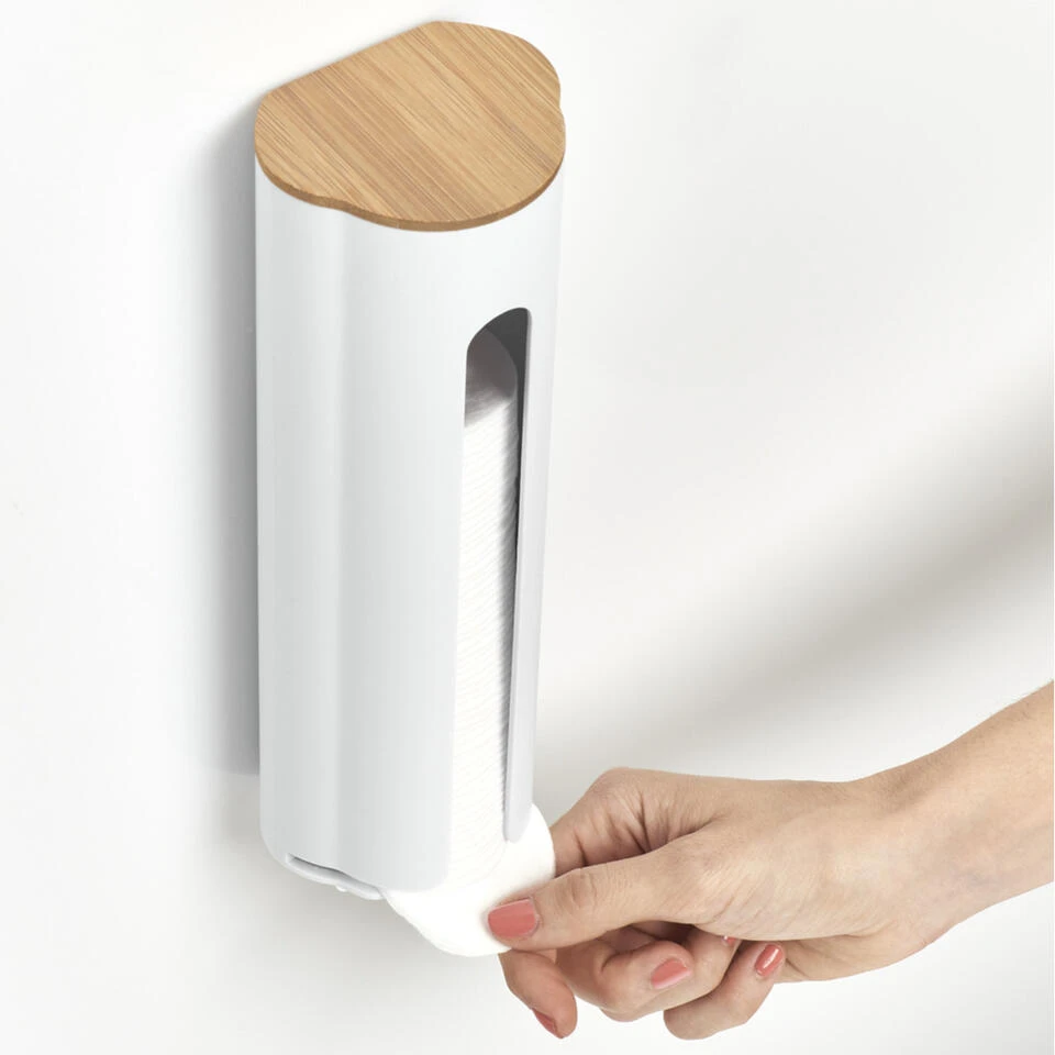 Zeller Wattenschijfjes Houder Hangend - Wit - 8 X 7 X 25 Cm 5 Zeller Wattenschijfjes Houder Hangend - Wit - 8 X 7 X 25 Cm - Afbeelding 3