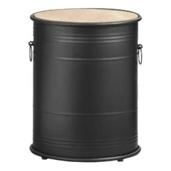 Opbergton Marnix - Zwart - 41,5xØ33 Cm