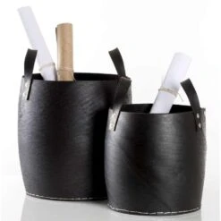 Mand Ruben - Zwart - 37xØ35 Cm -Opslag Meubelwinkel 70501310 3140