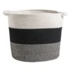 Mand Leuven - Zwart/wit/grijs - 32xØ32 Cm -Opslag Meubelwinkel 70501321