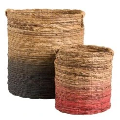 Mand Falco - Naturel/zwart - 45xØ40 Cm -Opslag Meubelwinkel 70503543 3000