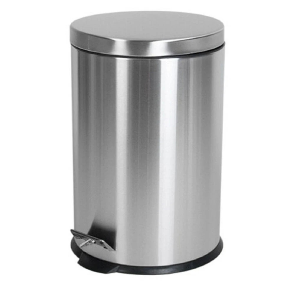 Gerim Pedaalemmer - RVS - Zilverkleurig - 5 L - 20 X 28 Cm 4 Gerim Pedaalemmer - RVS - Zilverkleurig - 5 L - 20 X 28 Cm - Afbeelding 2