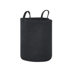 Beliani Mand SARYK - Zwart Katoen 9 Beliani Mand SARYK - Zwart Katoen -Opslag Meubelwinkel 75c95b83e3ee4480b6326b6c45d40421