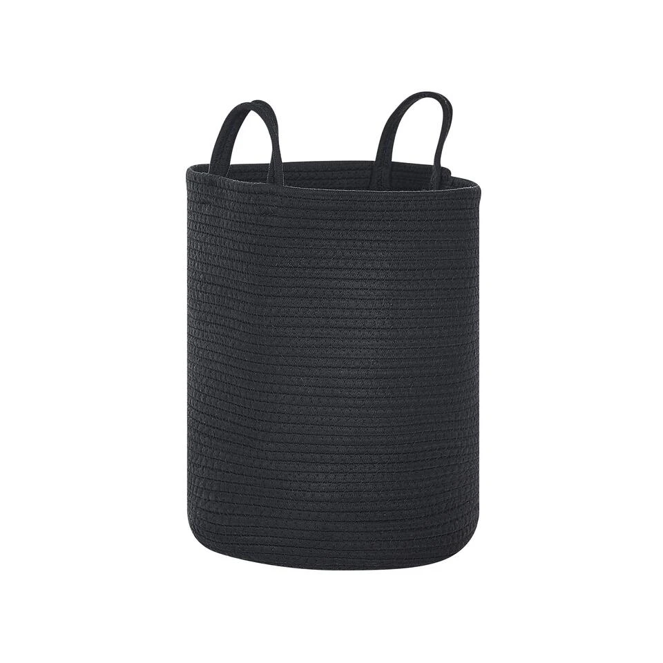 Beliani Mand SARYK - Zwart Katoen 6 Beliani Mand SARYK - Zwart Katoen - Afbeelding 4