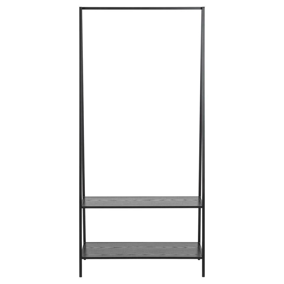 Sohome Kledingrek Joannie - Essen En Metaal - 165 X 77cm - Zwart 4 Sohome Kledingrek Joannie - Essen En Metaal - 165 X 77cm - Zwart - Afbeelding 2