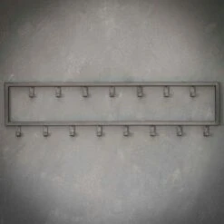 Kapstok Industrieel 15 - Metaal - Zwart -Opslag Meubelwinkel 79a5fd6cb93b4441a459701d43000404