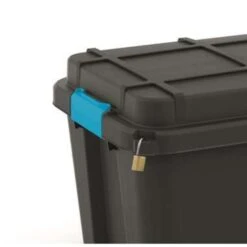 KIS Scuba Opbergbox L - 80L - Zwart/blauwe Clips -Opslag Meubelwinkel 7de769e4508d4e97856cb65c4cb69323
