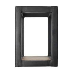 HSM Collection Wandbox Levels - Naturel/zwart - 20x14x20 Cm -Opslag Meubelwinkel 81021266 0300