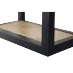 HSM Collection Wandbox Levels - Naturel/zwart - 35x14x20 Cm -Opslag Meubelwinkel 81021268 0400