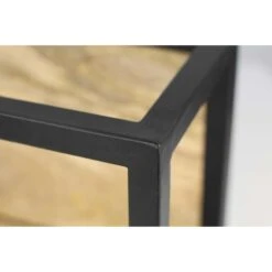 HSM Collection Wandbox Levels - Naturel/zwart - 35x18x25 Cm -Opslag Meubelwinkel 81021272 0500