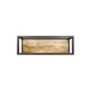 HSM Collection Wandbox Levels - Naturel/zwart - 75x18x25 Cm -Opslag Meubelwinkel 81021274