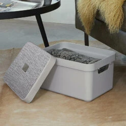 Sigma Home Opbergdeksel 13+25 Liter - Lichtgrijs - 3,4x24,2x34,2 Cm -Opslag Meubelwinkel 81023580 0003