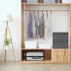 VidaXL Opbergboxen 2 St 50x30x25 Cm Stof Antracietkleurig -Opslag Meubelwinkel 84b3d18da0e840c590c3047b6ffb1f52