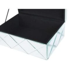 Beliani Juwelenkist GORRON - Zilver Glas -Opslag Meubelwinkel 8afaeed2010a44a981890bbd3d6a322e