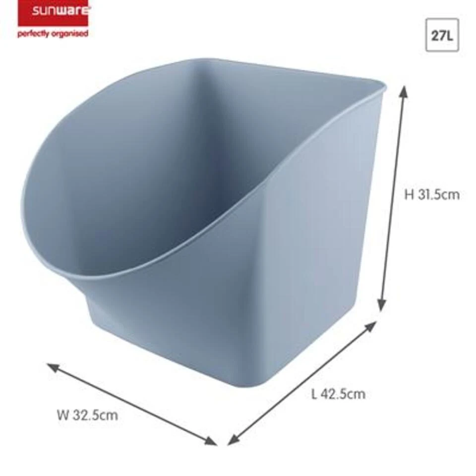 Basic Speelgoedbox Blauw 4 Basic Speelgoedbox Blauw - Afbeelding 2