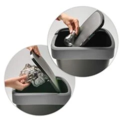 Rotho Twist Afvalbak - 25L - Zilver -Opslag Meubelwinkel 96a717cc34174ae0a683213f894430f7