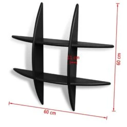 VIDAXL Wandplank MDF Zwevend Voor Boeken/dvd Zwart 7 VIDAXL Wandplank MDF Zwevend Voor Boeken/dvd Zwart -Opslag Meubelwinkel 9943bda8b08741ada06387176c0db60b