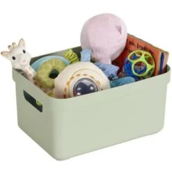 1x Lichtgroene Opbergboxen/opbergmanden 5 Liter Kunststof -Opslag Meubelwinkel 9c12346d10a944ffa147c0935eb112eb