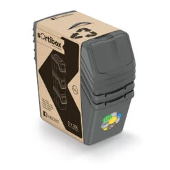 Prosperplast Afvalscheidingsbak - 3 St - Grijs - Kunststof - 20 L -Opslag Meubelwinkel a28b98bd5a934f85bd44db580fbc603b