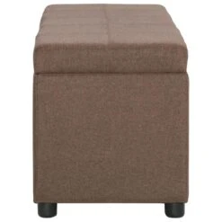 VidaXL Bankje Met Opbergvak 116 Cm Polyester Bruin 7 VidaXL Bankje Met Opbergvak 116 Cm Polyester Bruin -Opslag Meubelwinkel a3393a937b3e4325b7ecf98753a08894