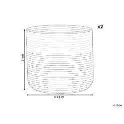 Beliani Mand ARDESEN - Beige Katoen -Opslag Meubelwinkel adfd67b8b7324182baaaa86b6c982403