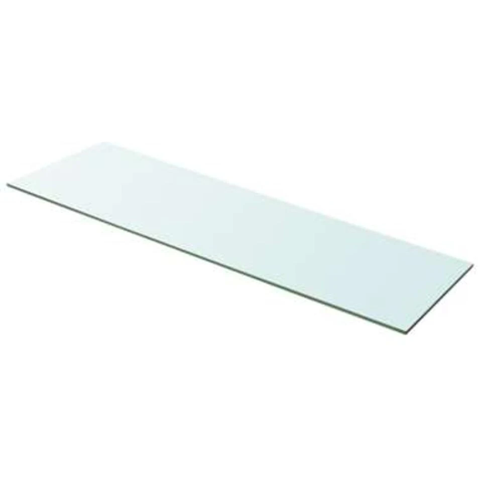 VidaXL Schappen 2 St 100x30 Cm Glas Transparant 4 VidaXL Schappen 2 St 100x30 Cm Glas Transparant - Afbeelding 2