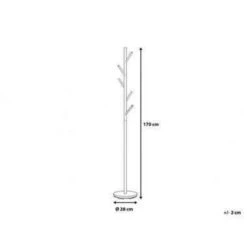 Beliani Kledingstandaard ALLEN - Zilver Rvs -Opslag Meubelwinkel b3979f412131457eb97cb209e81e8640