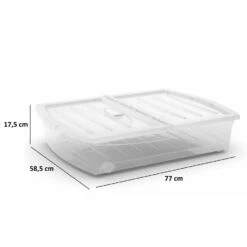 Kis Spinning Opbergbox XL - 56L - Transparant -Opslag Meubelwinkel b72fed36fe5848af84e7ca94384b69dc