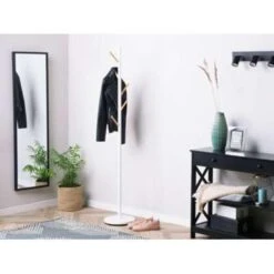 Beliani Kledingstandaard ALBIN - Wit Staal -Opslag Meubelwinkel ba2b8331c33a489295c88443edb750ea