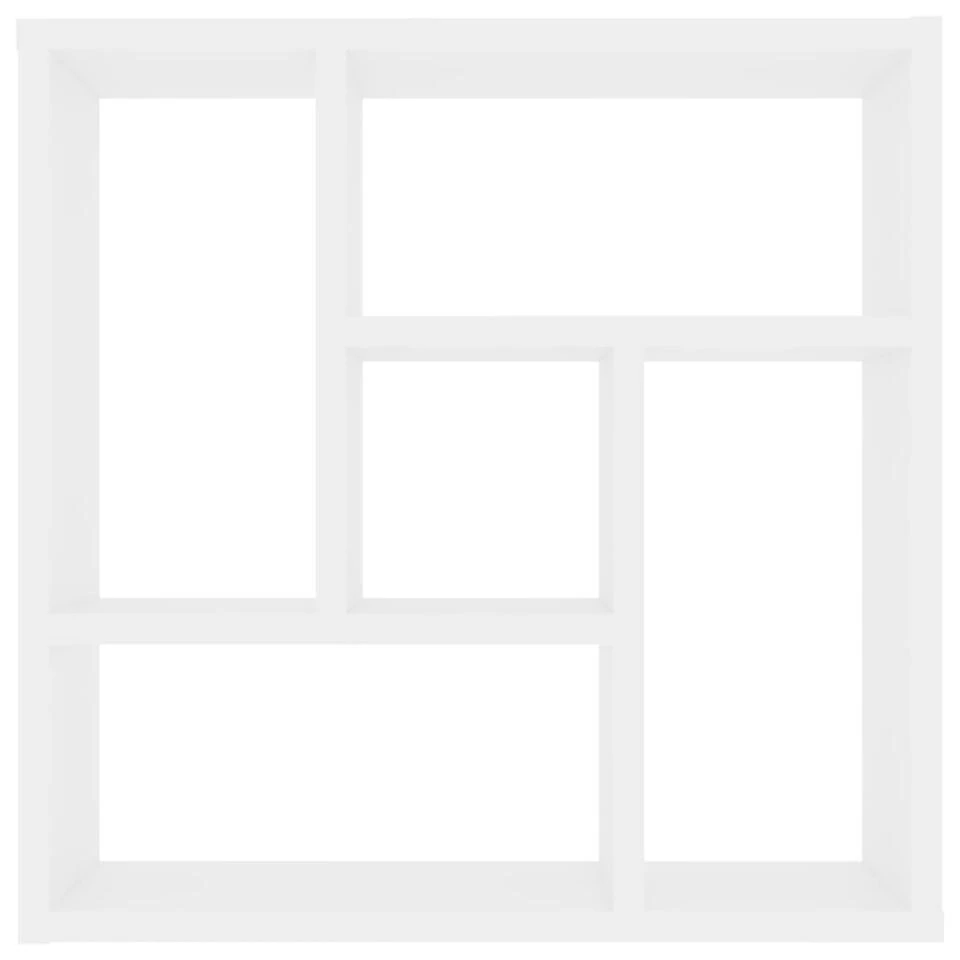 VidaXL Wandschap 45,1x16x45,1 Cm Spaanplaat Wit 6 VidaXL Wandschap 45,1x16x45,1 Cm Spaanplaat Wit - Afbeelding 4