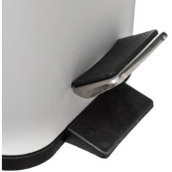 5Five - Prullenbak/pedaalemmer Wit Rvs Metaal 5 Liter - 14x29x30 Cm -Opslag Meubelwinkel d24c193f3b3e4936a1fdebe5e6dfced3