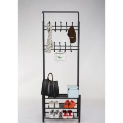 O'DADDY® Kapstok Staand - Schoenenrek - 18 Haken - 66x30x190cm - Zwart 8 O'DADDY® Kapstok Staand - Schoenenrek - 18 Haken - 66x30x190cm - Zwart -Opslag Meubelwinkel db877b99e4f5496b8b5226bbb727ea20