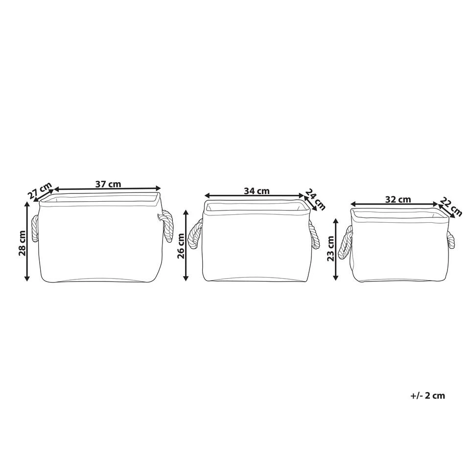 Beliani Mand DARQAB - Groen Polyester 5 Beliani Mand DARQAB - Groen Polyester - Afbeelding 3