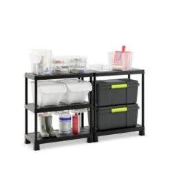 Keter Tribac Opbergrek - 5 Planken - 90x45x182cm - Zwart -Opslag Meubelwinkel dee01883cef44848b54f5a3c5d6abdde