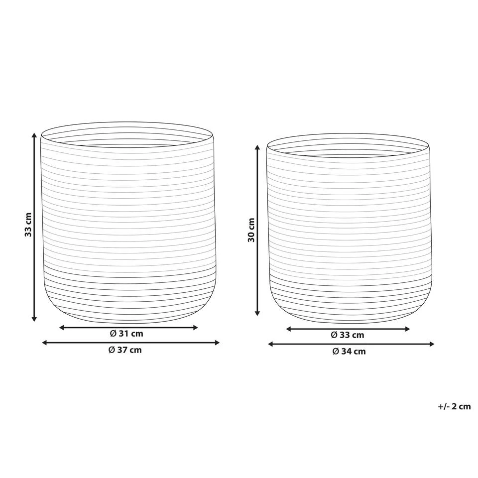 Beliani Mand BULANIK - Beige Jute 5 Beliani Mand BULANIK - Beige Jute - Afbeelding 3