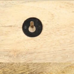 VidaXL Wandkapstok 60x15x20 Cm Massief Ruw Mangohout -Opslag Meubelwinkel df35e334e429439c8d6f4f9ad1f44803