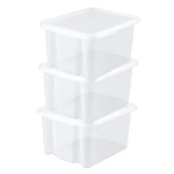 EDA Opbergbox - Wit - Stapelbaar - L44 X B36 X H25 Cm -Opslag Meubelwinkel ed213e76c7944969a8887b0aef493ffd