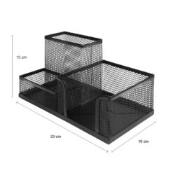 QUVIO Bureau Organizer Met Gaas - Zwart -Opslag Meubelwinkel f5d39c7c14f94d34b2ed677c6ad3b2be